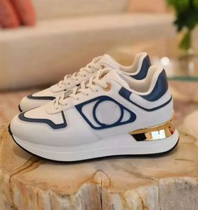 Super Quality Men Sneaker Shoes Neo Run Away Technical Calf Leather Skate Trainers Wedge-shaped Famous Brand Platform Sole Party Dress Skateboard Walking EU38-45