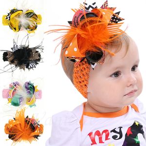 Parti Malzemeleri Bebek Cadılar Bayramı Yay Tüy Head Band saç klibi Çift Kullanım El yapımı yay tüyü barrettes festivali çocuklar kızlar headdresslt784