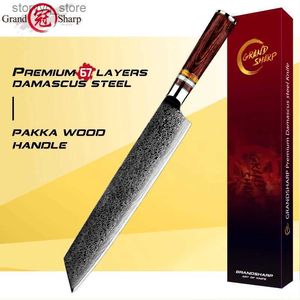 Kitchen Knives Damascus Chef Knife 9.5 inch Japanese Kitchen Knife vg10 Japanese Damascus Knife 67 layers Stainless Steel Kitchen Knives Tools Q240226