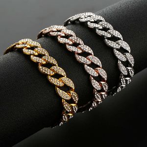 Bracciale con diamanti a catena cubana Gioielli da uomo personalizzati alla moda hip-hop