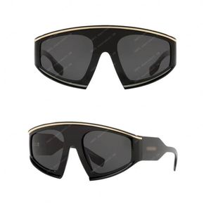Solglasögon för kvinnor Lyxkvalitet Märke 4353 Överdimensionerade glas Tjock tallrik svart sportstil män designer solglasögon mode originallåda
