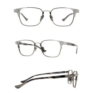 Montature per occhiali da sole alla moda Belight Optical Men Japan Design Vintage Square Retro Titanium con montatura per occhiali in acetato Precription 288M