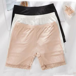 Calcinha feminina mulheres sob vestidos sem costura suave deslizamento shorts confortáveis calças curtas finas super estiramento para verão mulher meia deslizamento