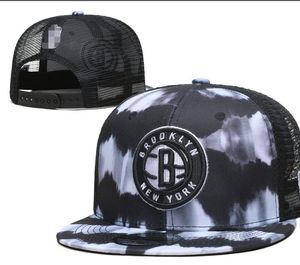 Brooklyn'Nets'''''Sball Caps Casquette 2023-24 unisex moda pamuklu beyzbol şapkası Snapback şapka erkek kadınlar güneş şapka nakış bahar yaz kapağı toptan a18