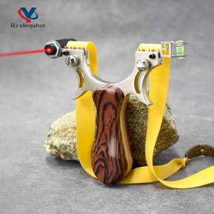 Hunting Slingshots Professional Hunting Slingshot Powerful High Quality Alloy Catapult with Flat Rubber Band Outdoor Shooting Game Sling Shot Set YQ240226