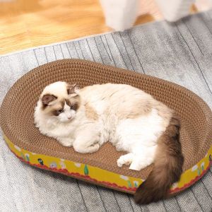 Scratchers Cat Scratching Pads Cat Bell Board Scratch for Sharpen Nails Scraper Claw Cat Toys Chair Soffa Furniture Protector Wearresistent