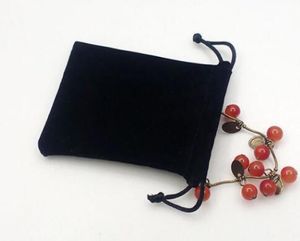 Black 79cm Velvet Jewelry Pouch Christmas Gift Bags Present Fit for Jewelry Necklace Bracelet Earring Packaging Cloth Bag2214180