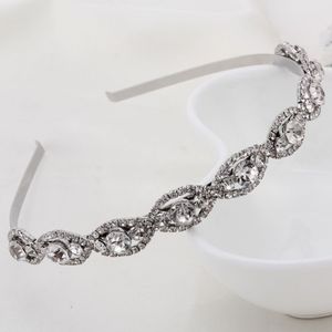 Mode Braut Hochzeit Stirnband Hochzeit Party romantische Kristall Strass Haarband Braut hochwertige Haarschmuck für Frauen219D