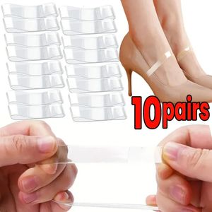 Unsichtbare, elastische, transparente Silikon-Schnürsenkel für Schuhe mit hohen Absätzen, durchsichtige Schnürsenkel, die lose Knöchel-Schnürsenkel halten, 240223