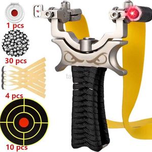 Hunting Slingshots High Precision Shooting Slingsshot Stainless Steel Catapult Outdoor Hunting Slingshot Tool Tirachinas Caza YQ240226