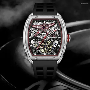 Наручные часы STARKING Механические часы для мужчин в автоматических наручных часах Светящиеся часы со скелетом ведущего бренда Водонепроницаемые часы 50 бар Relogio