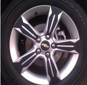 Akcesoria zewnętrzne kółko kółek kółek naklejki do Chevroletcruze 3D Fibre Rim Dekoracja naklejki 9085252