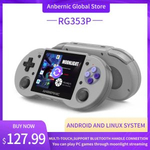 Gracze NOWOŚĆ Anbernic RG353P Retro Handheld Console Android System Linux 3,5 -calowy Multitouch IPS Screen Wsparcie Moonlightstreaming