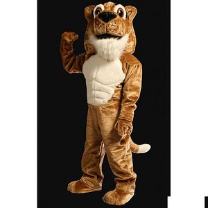 Mascot Costumes 2024 Halloween Power Corby Cougar Cartoon Posta