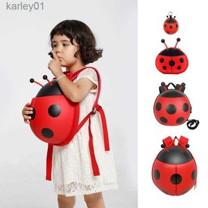 Zaini Coccinella Borse da scuola per bambini 3D Cartoon EVA Zaino per bambini Scuola materna Ragazzi e ragazze Zaini Borsa per libri YQ240226