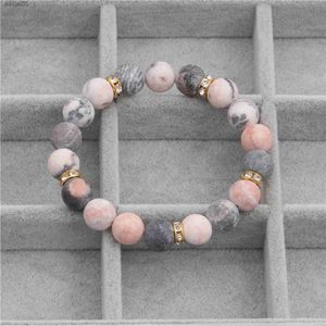 Beaded Natural Crystals Healing Stones Bracelets Handmade Beads Depression Anti Anxiety Stress Relief Meditation Yoga Gifts for Women YQ240226