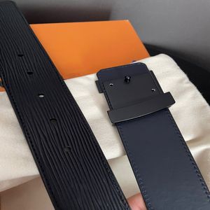 fashion black water ripple belt quality genuine leather men belt with box men designers belts women belts designer belts 543296S