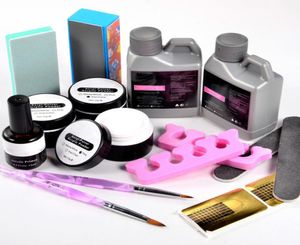 13 in 1 set di polvere acrilica di cristallo frese per estensione delle unghie pennello per primer liquido kit completo penna per lucidatura per smalto gel per manicure4777609