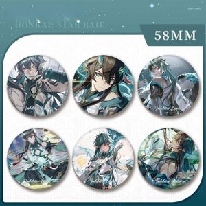 Broches dan heng imbibitor e emblemas pinos anime honkai star rail feminino broche moda cosplay figura para saco acessório presente