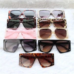 Óculos de sol Kenbo Punk Leopard Óculos de sol Mulheres Sexy Extra Grande Óculos de Sol UV400 Mens Gradiente Sombra Steam Punk Óculos Oculos Escuros J240330