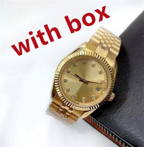 Relógios de grife relógio masculino automático datejust banhado a ouro mostrador de índice orologio 36/41mm quartzo 28/31mm presente de feriado 126234 relógio de luxo estilo casais SB013 B4