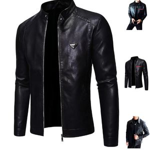 Men's Jackets designer Black top fashion trend Leather Jacket Casual Athletic Flight Suit Men's Outerwear & Coats