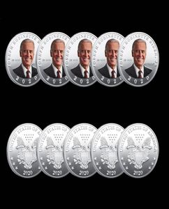 5pcs Joe Biden Commemorative Badge Craft Flying Eagle Challenge Coin Silver Plated Coins Collectibles9605730