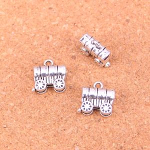 Colares 52 pcs Antigo Sier Banhado Estágio Conestoga Wagon Charms DIY Handmade Jóias Descobertas Acessórios 14 * 14mm