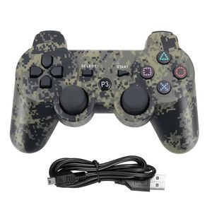 Dualshock 3 bezprzewodowe joysticks Bluetooth dla PS3 wibracyjny sterownik steruje joystick gamepad dla PS PS3 kontrolery gier z upływem sprzedaży detalicznej pudełka detalicznego