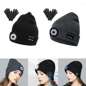 Berets Rechargeable LED Night Lights Beanie For Dad Male Birthday Year Gift