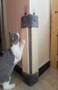 サイザル面白い猫スクラッチ折りたたみ猫のスクラッチポストトレーニングトーリングソファ壁のコーナースクラッチボード家具保護4807077