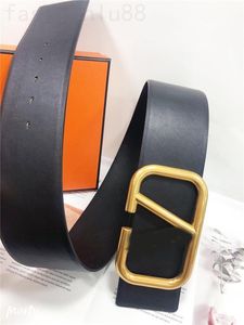 Buckle V belt leather belt mens nice looking plated gold shiny cowhide genuine waistband multicolor double sided unique designer belts fashionable YD021 C4