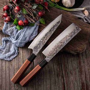 Noże kuchenne Wykupanie stalowych szefów kuchni Kitchen Sushi Knves ostre japońskie nakiri nóż casever krojenia narzędzia do krojenia noża do cięcia Q240226