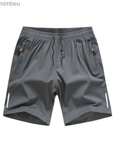 Men's Shorts Summer Men Casual Beach Homme Ice Silk Cool Comfortable Breathable Stretch Slim Fit Quick Dry Sports Male Shorts Big Size 8XL 240226