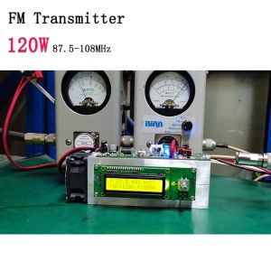 Amplificatore Modificabile 0120W trasmettitore RF 87.5MHZ108MHz FM Transmitter Station Radio Station Ham Swr Support SD SD Mp3 High Precision