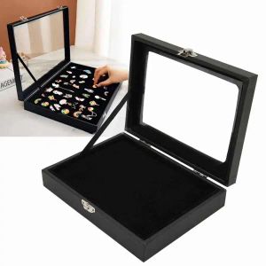 Necklaces Pin Display Case Orderly Storage Jewelry Holder Brooch Medal Badge Tray Organizer Desktop Displaying Necklace Container Case