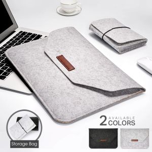 Backpack Laptop Bag Sleeve 12 13.3 14 15 16 Inch Wool Felt Notebook Tablet Case Cover For Macbook Air 13 HUAWEI Honor Magicbook Matebook