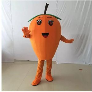 2024 nuovo Tasty Orange Loquat Costume della mascotte Halloween Natale Personaggio dei cartoni animati Abiti Vestito Volantini pubblicitari Abbigliamento Carnevale Unisex Adulti Outfit