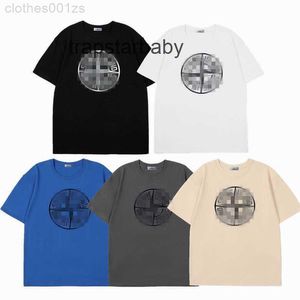 Klassiska varumärkesmens T Shirts Stone High Quality Islandes Crew Neck Kromer Korta ärmar Toppar Tees Letter Cross Print Casual T-shirts TILL SALUE Q8C6