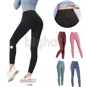 Pantaloni da yoga Allinea leggings Legging da donna Pantaloni corti Abiti Lady Sport Pantaloni da donna Esercizio Fitness Wear Ragazze Running Leggings Palestra Slim Fit Allinea pantaloni