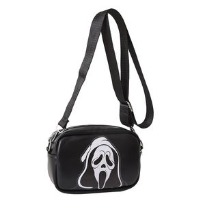 Halloween engraçado esqueleto bolsa de ombro feminina europa e os estados unidos tendência personalidade pequeno saco quadrado comércio exterior mineração quente casual senhoras saco