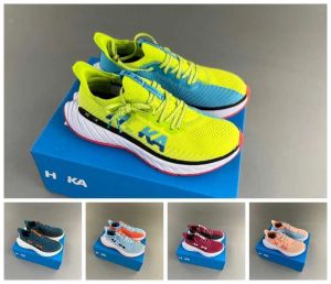 Hokas One W Karbon X 3 Tasarımcı Lüks Sneaker Sıradan Düşük Platform Ayakkabıları Erkek Kadınlar Çift Açık Salonu Zapatos Baskeball Ayakkabı Çalışıyor