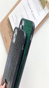 retro vintage crocodile pattern texture pu leather phone case for iphone 13 11 12 mini pro xs max xr x 7 8 plus se back cover4607531