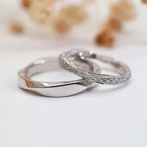 Cluster Rings 925 Sterling Silver Twist Ring Ladies Fashion Temperament Engagement Jewelry Christmas Gift