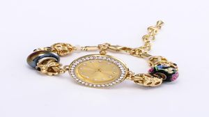 남자 패션 골드 컬러 조커 펜던트 시계 구슬 브레이슬릿 다이아몬드 절묘한 보석 Watch5466030을위한 럭키 레드 로프 팔찌