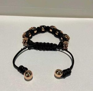 Brand Vintage Fashion Jewelry Copper Black Rope Chain Skull Bracelet Fashion Praty Jewelry Big Cuff Bracelet Vintage Design2059712