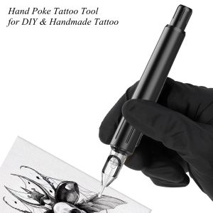 accesories EZ Hand Poke Adjustable Stroke Tattoo Pen DIY Handmade Tattoo Tools Cartridge Needle Kit Accessories Supplies for Artists