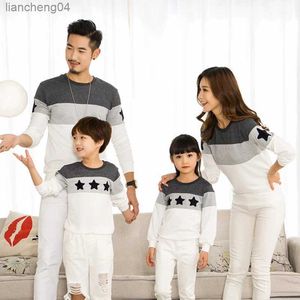 Family Matching Outfits Family Matching Outfits Embroidery Star Cotton Men Women Child T-Shirt Family Look Fashion Mother Father Baby Boy Girl Clothes