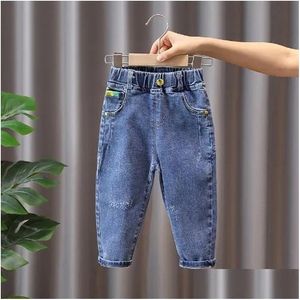 Dżinsy dziecięce spodnie dla dzieci wiosna i jesień swobodny moda spodnie dziecko długie 230616 Drop dostarczenie odzieży macierzyńskie dhifz