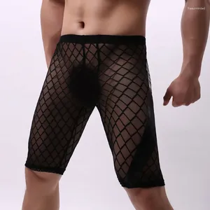 Underpants Mens Sheer Pajamas Clothing Transparent Celos Sexy Mesh For Men Sleepwear Silk Loose Pants Nightwear Underware